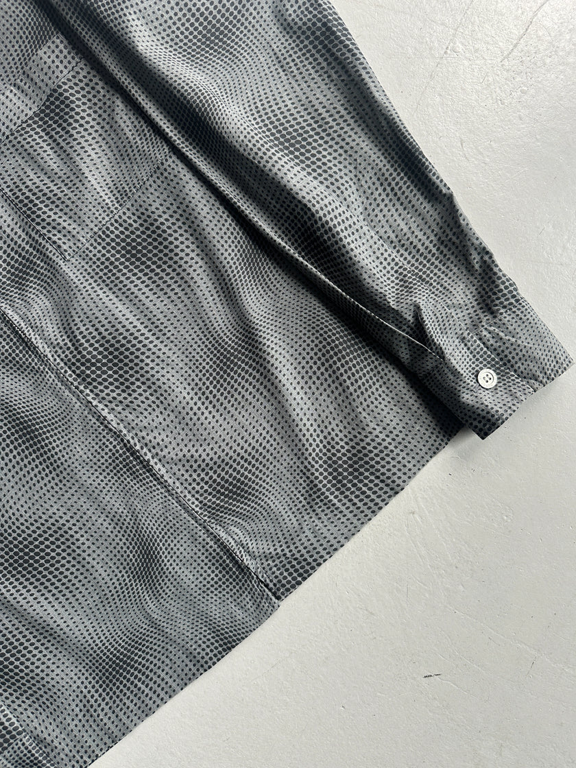 JEAN PAUL GAULTIER OBJET - 1990s CYBER DOTS SURREALIST ZIPPED SHIRT