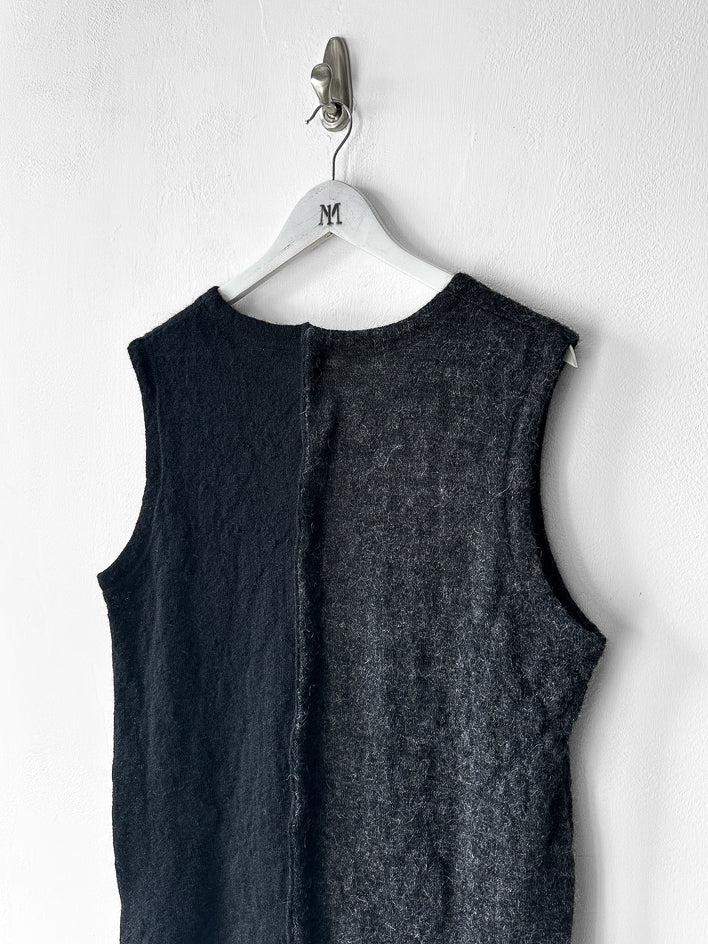 YOHJI YAMAMOTO - F/W 1999 TWO TONE KNIT VEST TOP