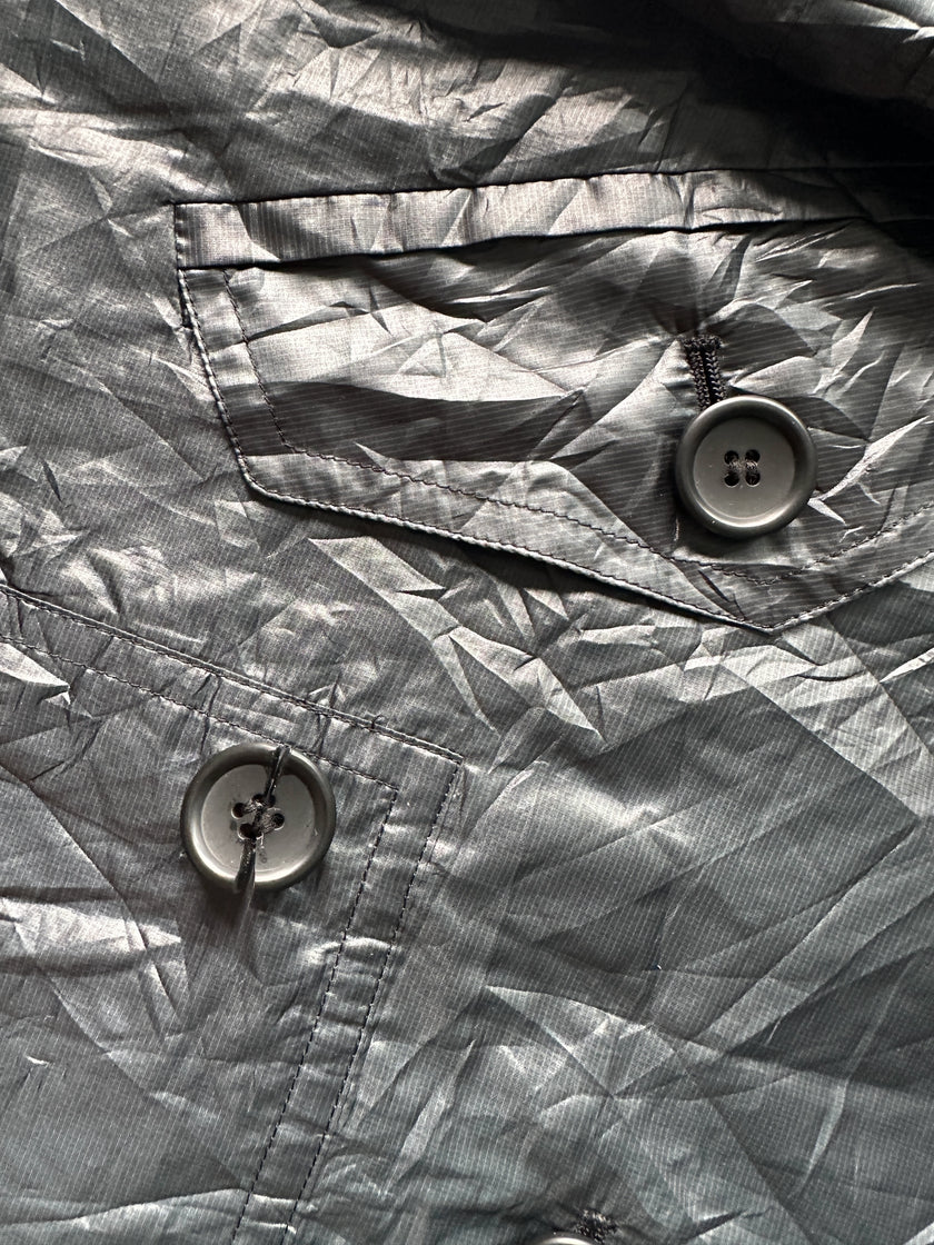 FINAL HOME BY 24 ISSEY MIYAKE - 1990s DOUBLE BREASTED TEMPERATURE CHANGING COLOUR TECHNICAL JACKET