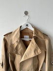 COSTUME NATIONAL - S/S 2007 CROP FIT BELTED TRENCH JACKET WITH BELL SLEEVES