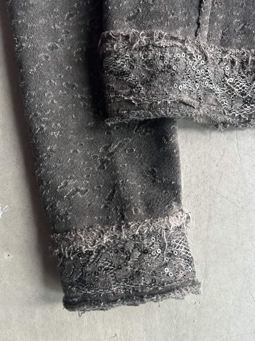 1990s OPEN CARDIGAN WITH SEQUIN DETAILS