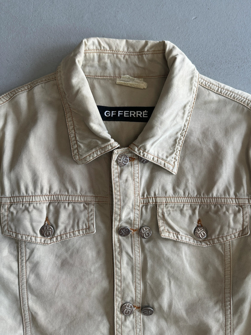 GIANFRANCO FERRÉ GF - 1990s DOUBLE BUTTON FRONT LIGHT JACKET