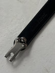 GIANFRANCO FERRÉ - early 2000s LEATHER BELT WITH HOOK BUCKLE DETAIL