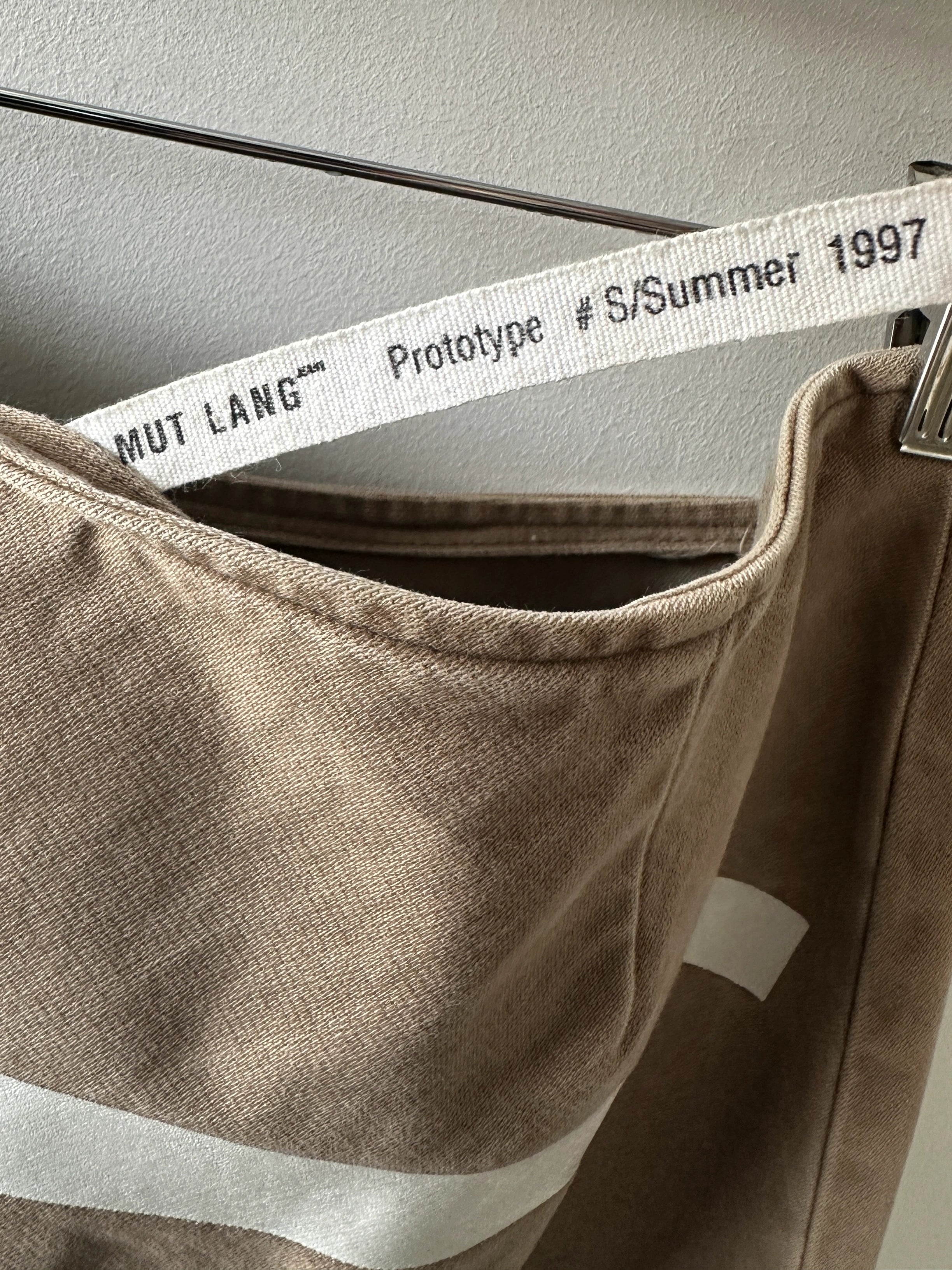 HELMUT LANG -  PROTOTYPE S/S 1997 REFLECTIVE TAPE SKIRT