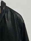 EMPORIO ARMANI - 1980s LEATHER BOMBER JACKET