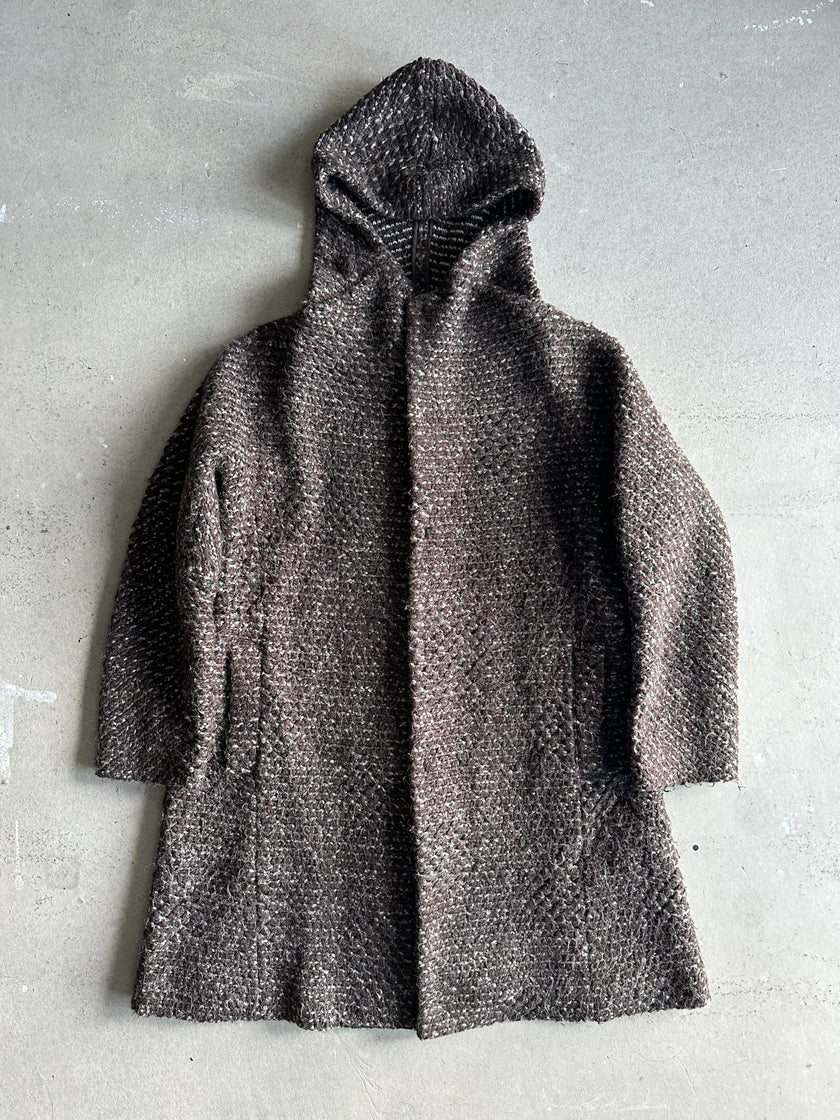 PLANTATION ISSEY MIYAKE - 1990s CHUNKY KNIT HOODED JACKET
