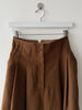 ISSEY MIYAKE SPORT - 1970s PLEATED HIGH WAIST WOOL SKIRT