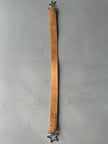 ANDREW MACKENZIE - 2000s STAR BUCKLE LOGO LEATHER BELT
