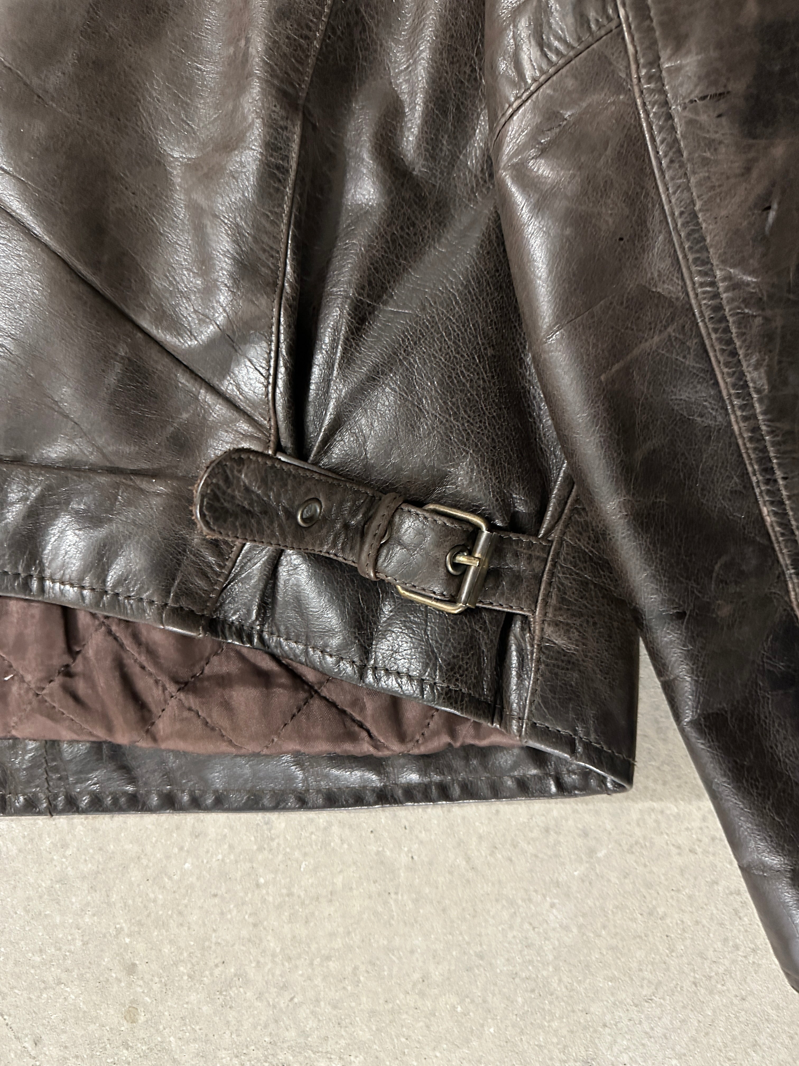 ARMANI JEANS - 1990s LEATHER JACKET