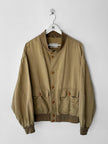 VALENTINO - 1990s LINEN BOMBER JACKET