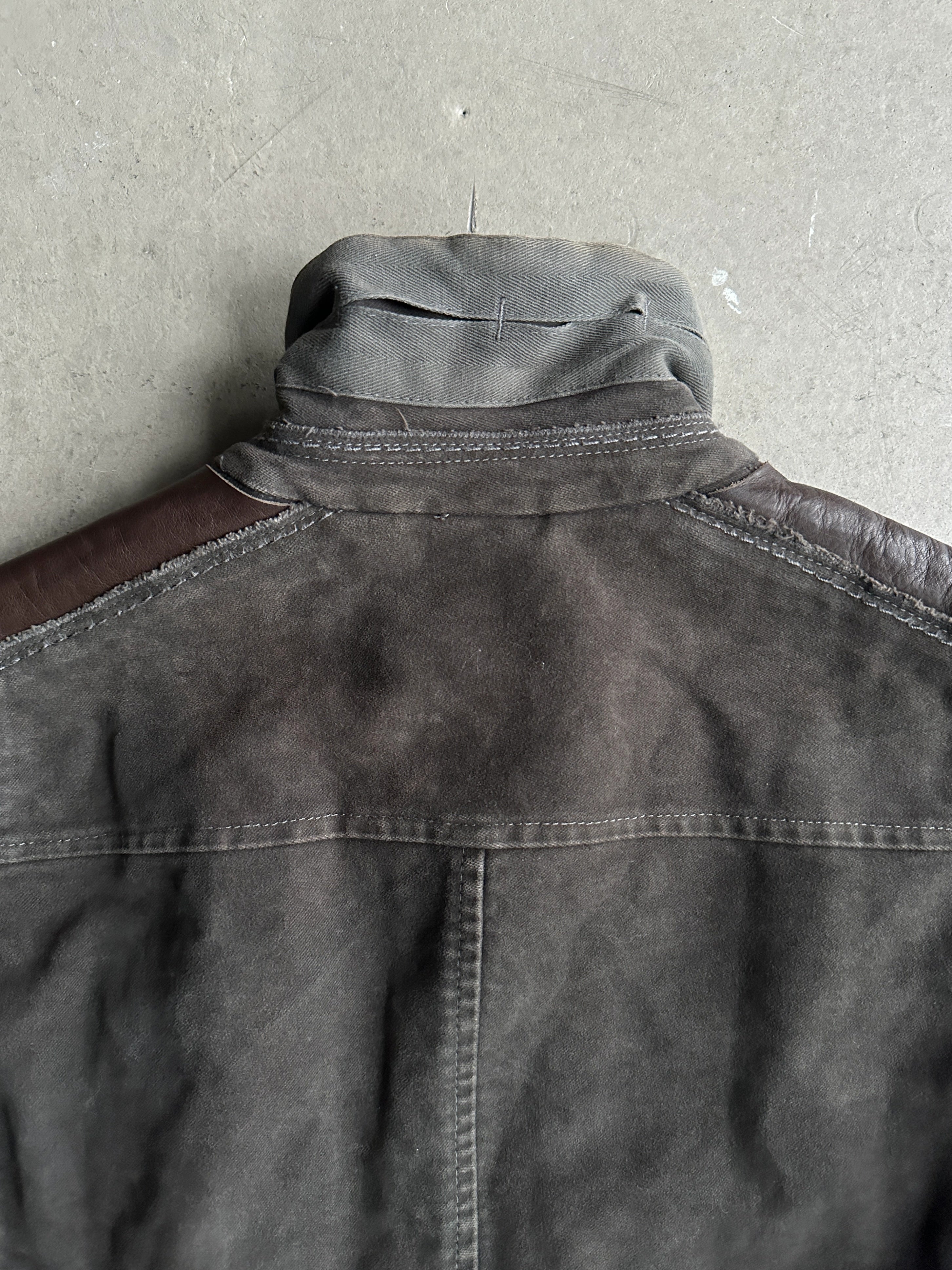 MARITHÉ + FRANÇOIS GIRBAUD - 2000s CARGO JACKET WITH CORDUROY COLLAR