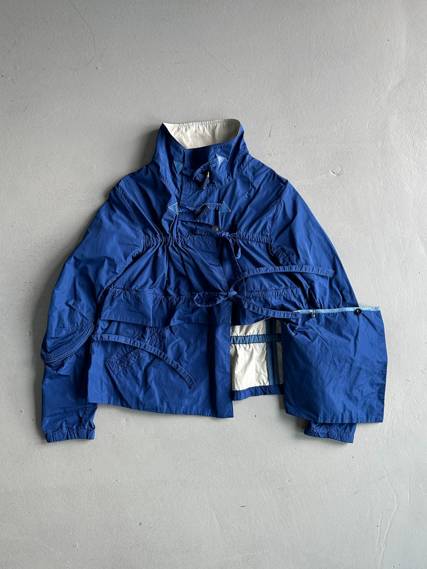 MARITHÉ + FRANÇOIS GIRBAUD - S/S 2013 FUNNEL NECK LAYERED LIGHT JACKET