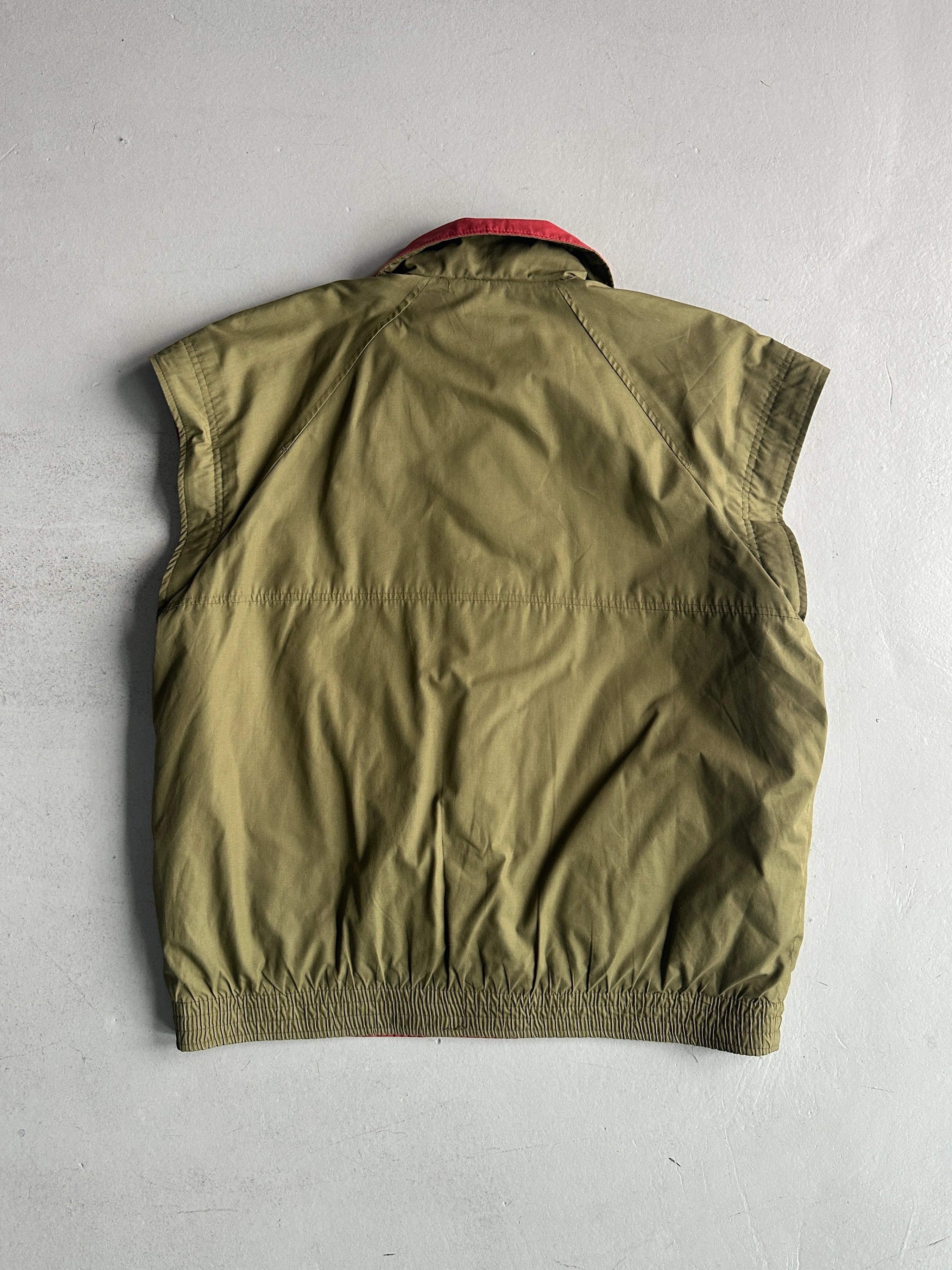 YVES SAINT LAURENT - 1980s 2 IN 1 REVERSIBLE BOMBER JACKET WITH ZIP AT COLLAR