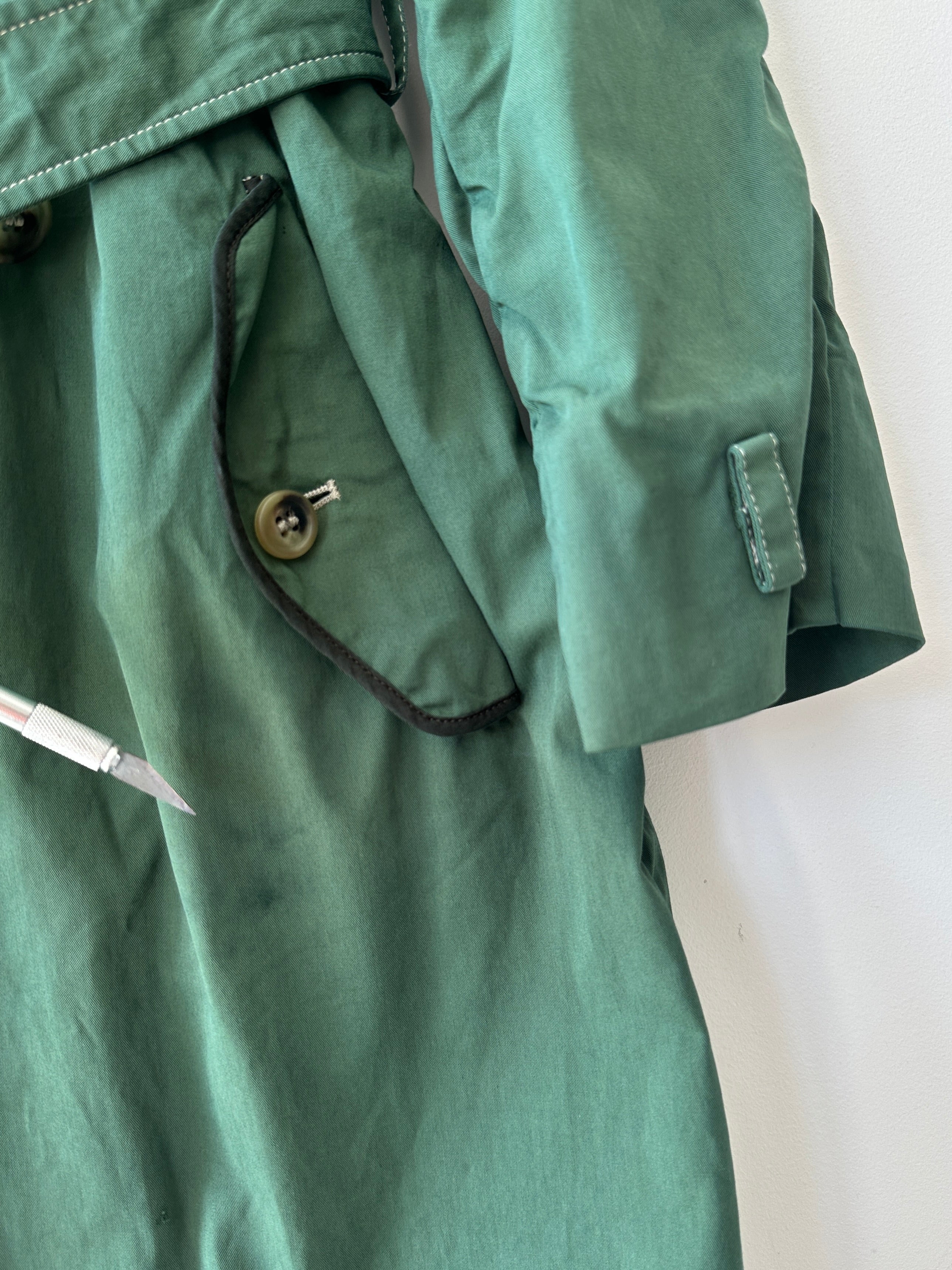 MIU MIU - early 2000s DOUBLE BREASTED TRENCH COAT