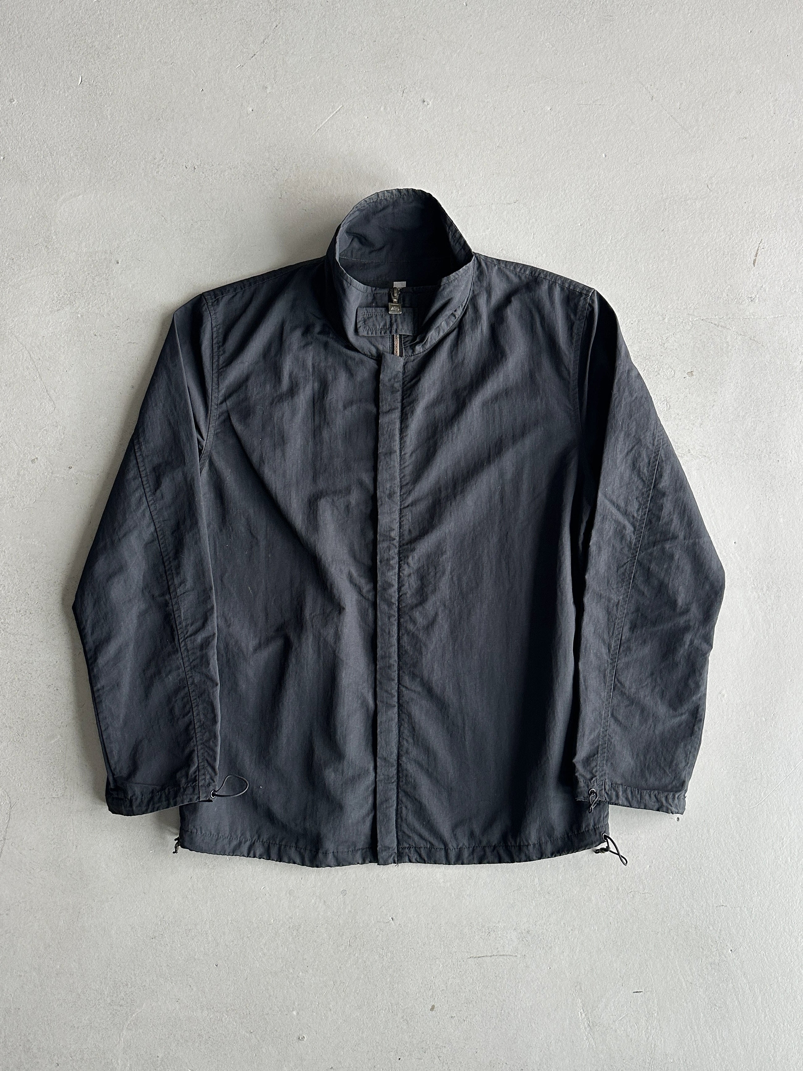 MARITHÉ + FRANÇOIS GIRBAUD - 1990s LIGHTWEIGHT ZIP UP JACKET WITH VELCRO TAB AT COLLAR