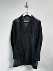 COMME DES GARÇONS - S/S 2025 PERFORATED MESH JACKET WITH CONSTRASTING SLEEVE