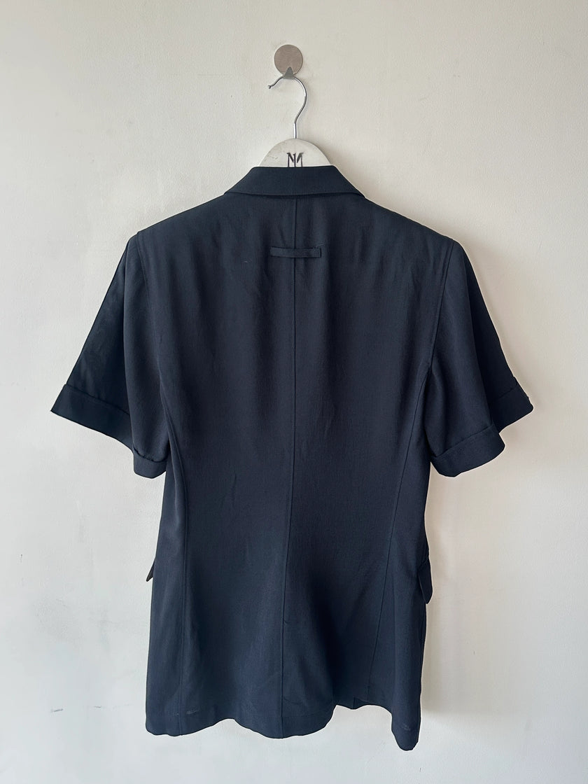 JEAN PAUL GAULTIER - 1990s SHORT SLEEVE DOUBLE BREASTED BLAZER