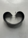DIRK BIKKEMBERGS - S/S 1998 WIDE LEATHER BELT WITH METAL CHARM DETAIL