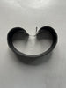 DIRK BIKKEMBERGS - S/S 1998 WIDE LEATHER BELT WITH METAL CHARM DETAIL
