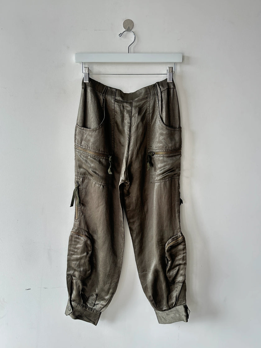 ICEBERG - early 2000s CROPPED CARGO TROUSERS