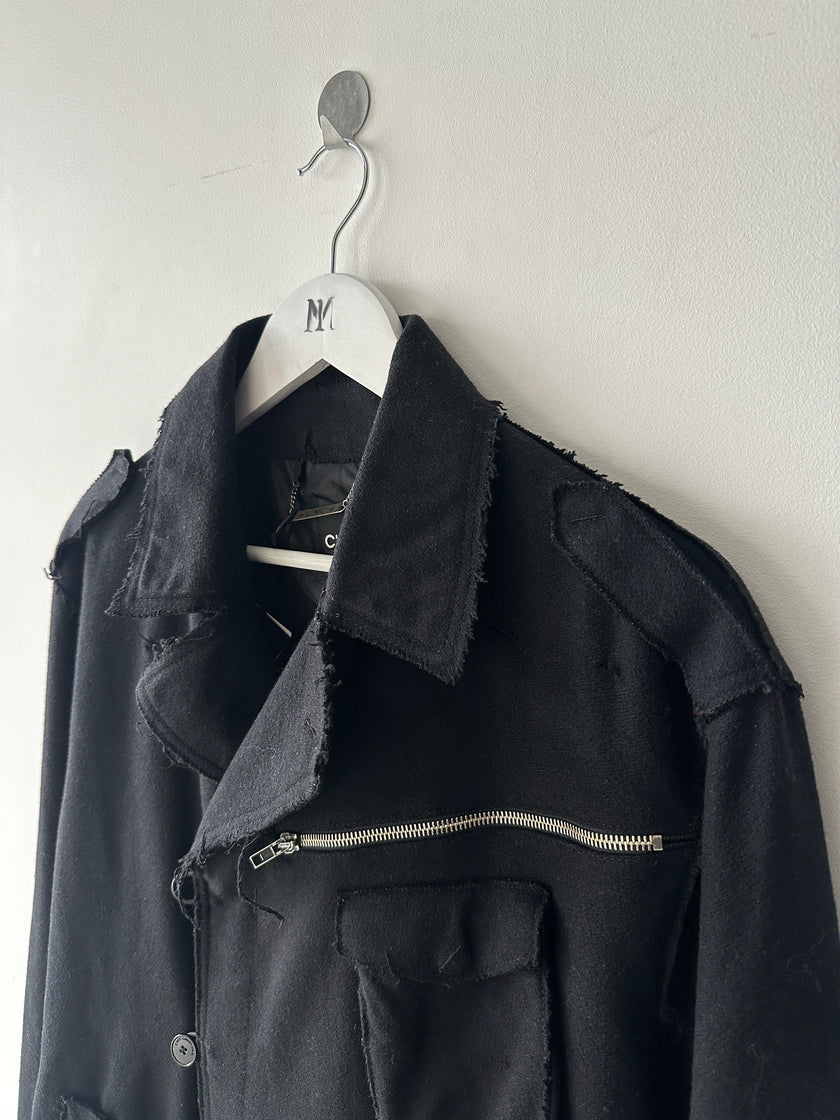 C'N'C COSTUME NATIONAL - F/W 2010 FRAYED EDGES WOOL JACKET
