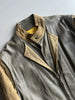 LOUIS FÉRAUD - 1980s CONTRASTING GREEN LAYERED LEATHER JACKET