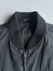 MARNI - early 2000s COATED COAT WITH KNIT COLLAR AND CUFFS