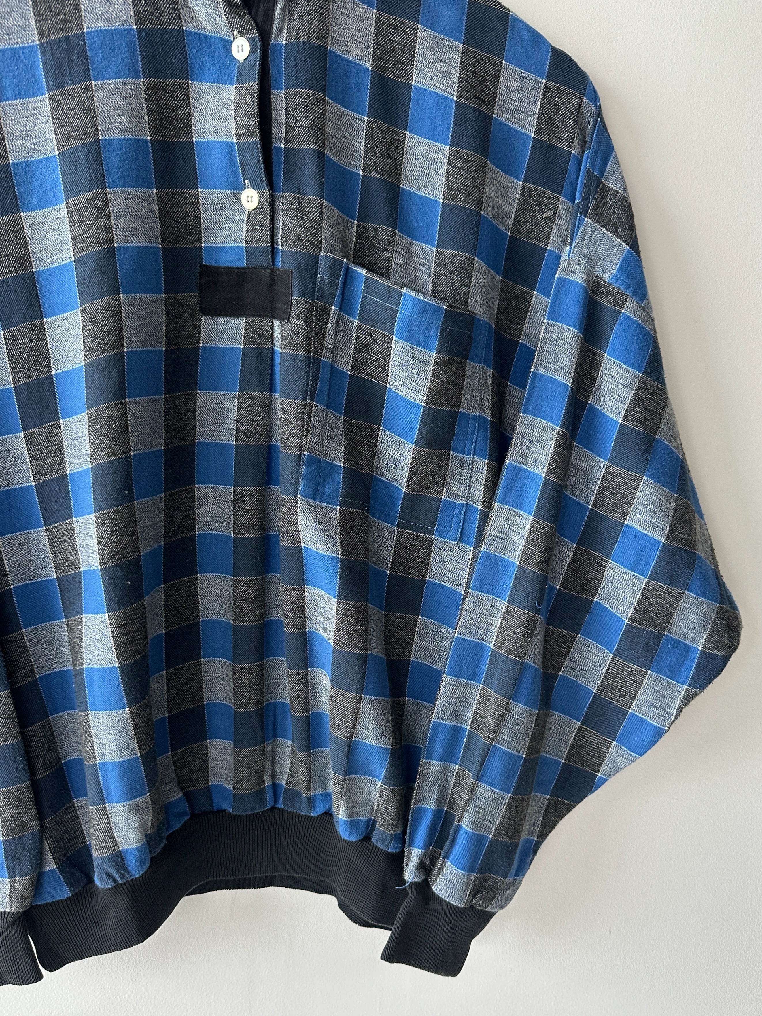 EMPORIO ARMANI - 1980s BOXY FIT CHECKED BLOUSON