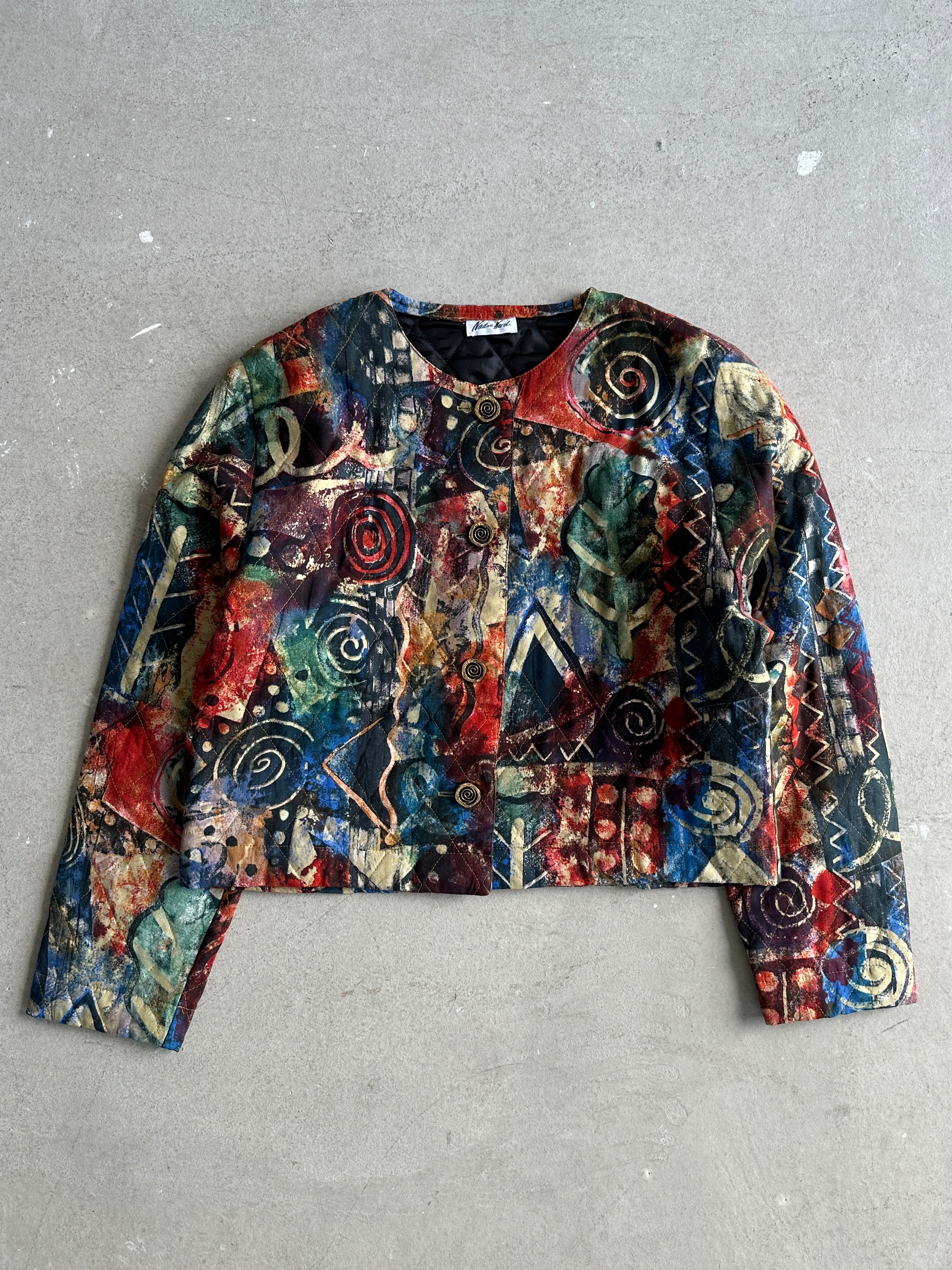 1980s FLORAL PRINT JACKET