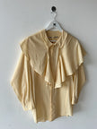 COMME DES GARÇONS -1980s ASYMMETRIC CAPE OVERLAY SHIRT