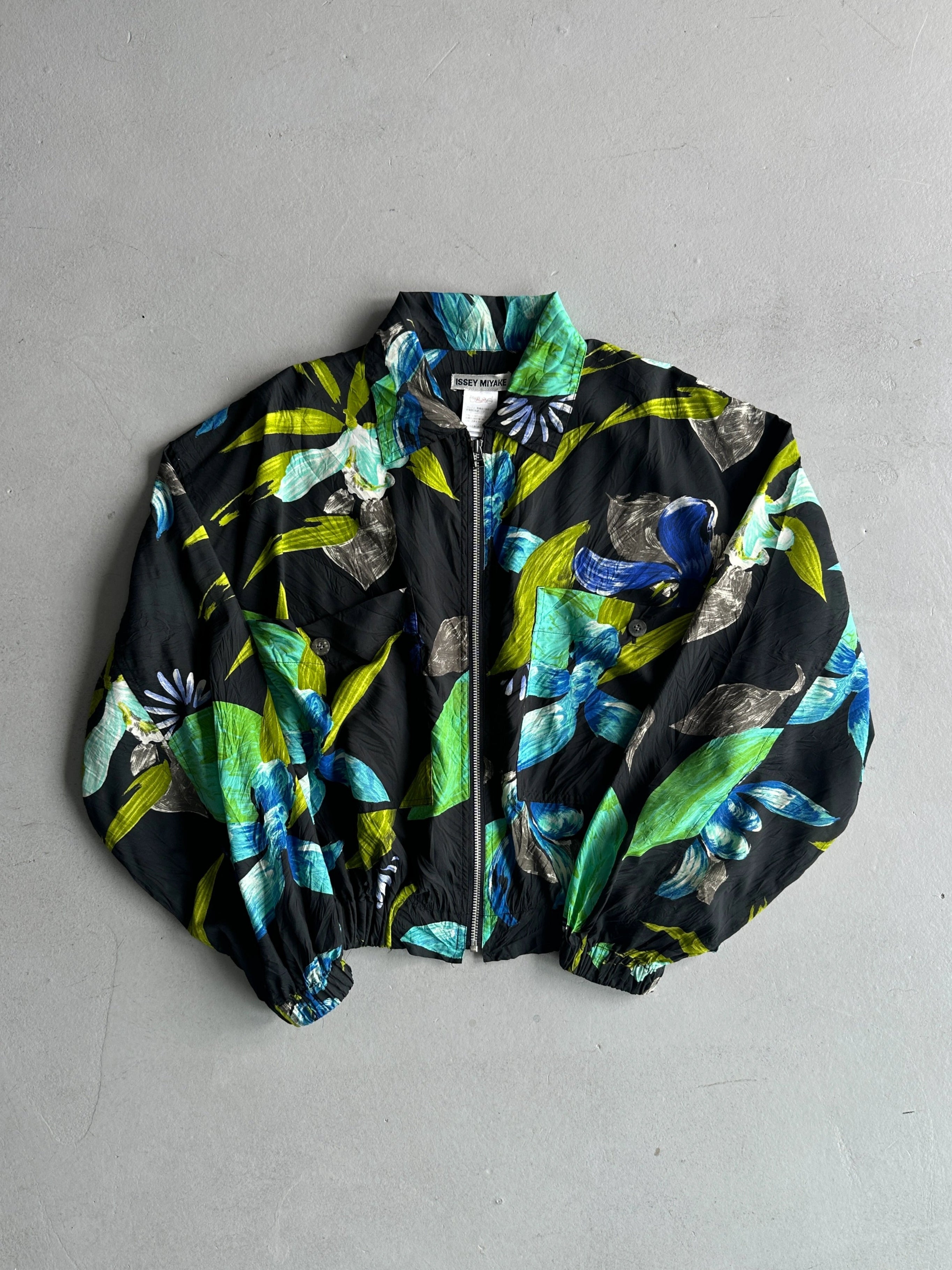 ISSEY MIYAKE - S/S 1996 FLORAL PRINT BOXY FIT LIGHT JACKET