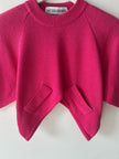 GAETANO NAVARRA - 1990s CROP FIT KNIT TOP WITH V CUT HEM