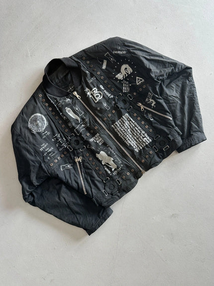 CALUGI E GIANNELLI 1980s LUCKY SYMBOLS BOMBER JACKET