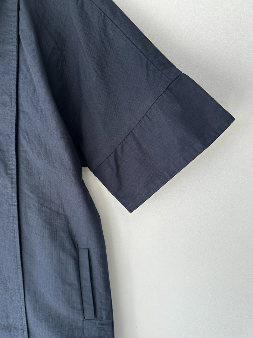 MARNI - early 2000s WIDE SHORT SLEEVE JACKET WITH ASYMMETRICAL FRONT CLOSURE