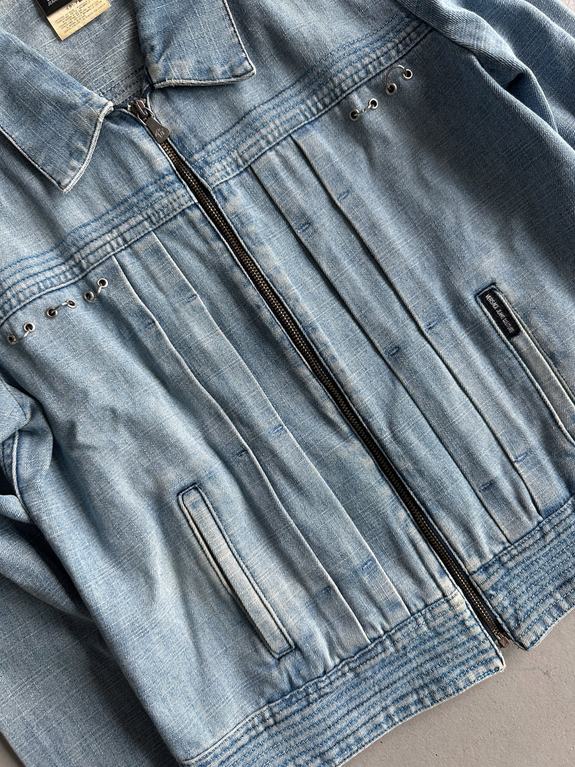 VERSACE JEANS COUTURE - 2000s CROP FIT DENIM JACKET