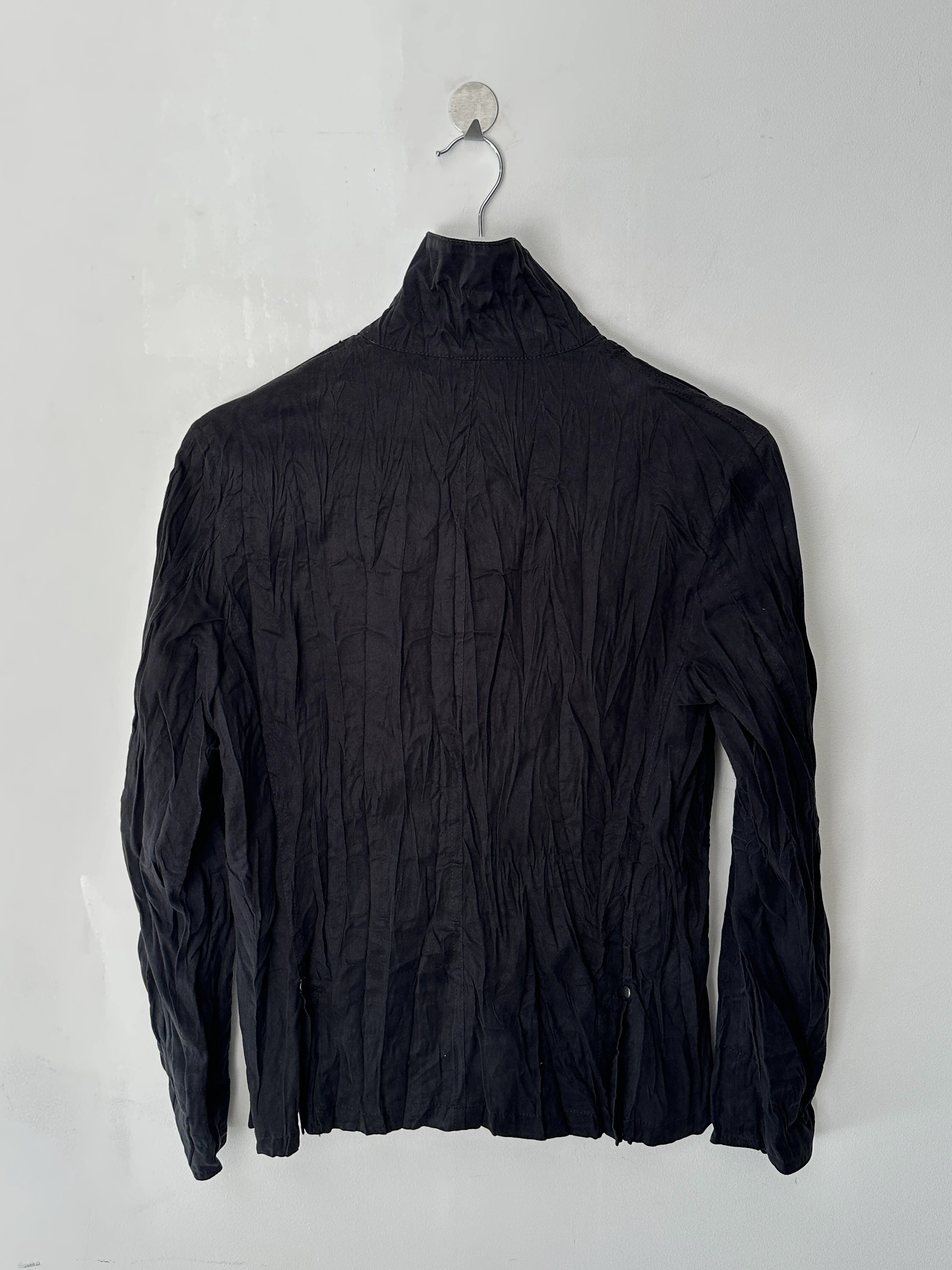 ISSEY MIYAKE - A/W 2005 FAUX SUEDE CRINKLED JACKET
