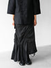FRENCH LABEL early 2000s PANELED ASYMMETRIC MAXI SKIRT