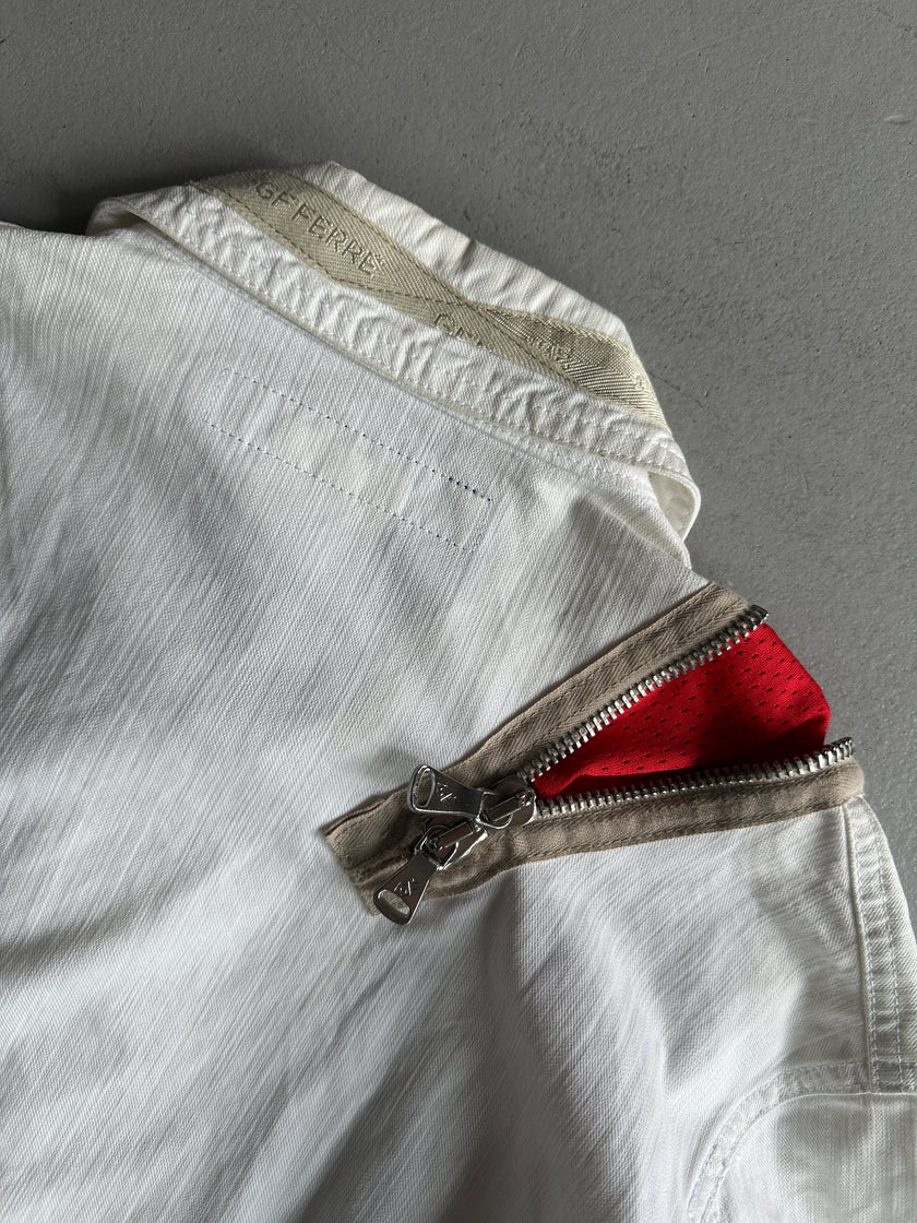 GIANFRANCO FERRÉ - 1990s ZIP DETAIL FRONT DENIM JACKET