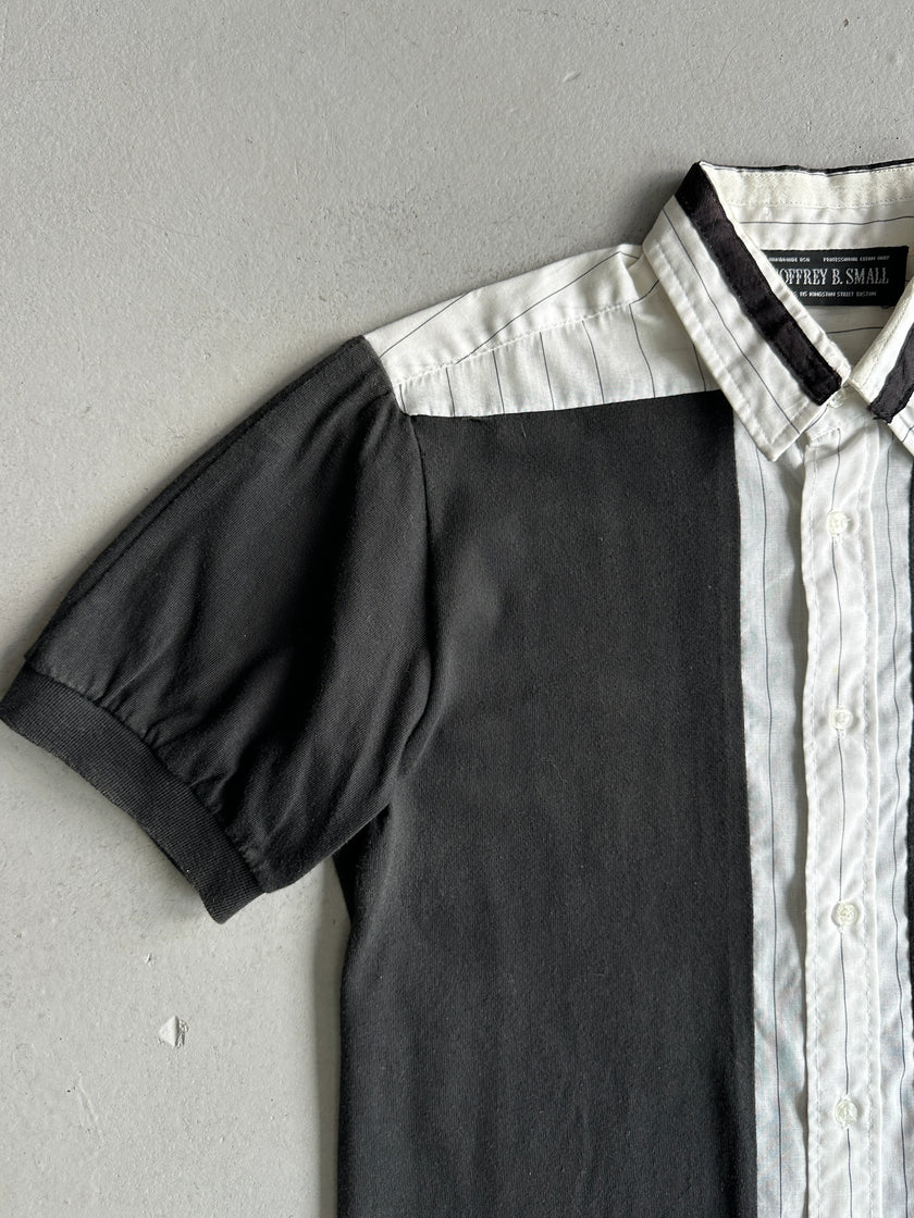 GEOFFREY B.SMALL - 1990s SHORT SLEEVE PANELED SHIRT