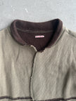 KAPITAL - 1990s OPEN FRONT CARDIGAN WITH RAW EDGES