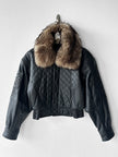 KANSAI YAMAMOTO - 1990s BOXY FIT JACKET WITH DETACHABLE FUR COLLAR