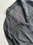 SYBILLA - 1990s PANELED SHEER BUTTONED BLOUSE