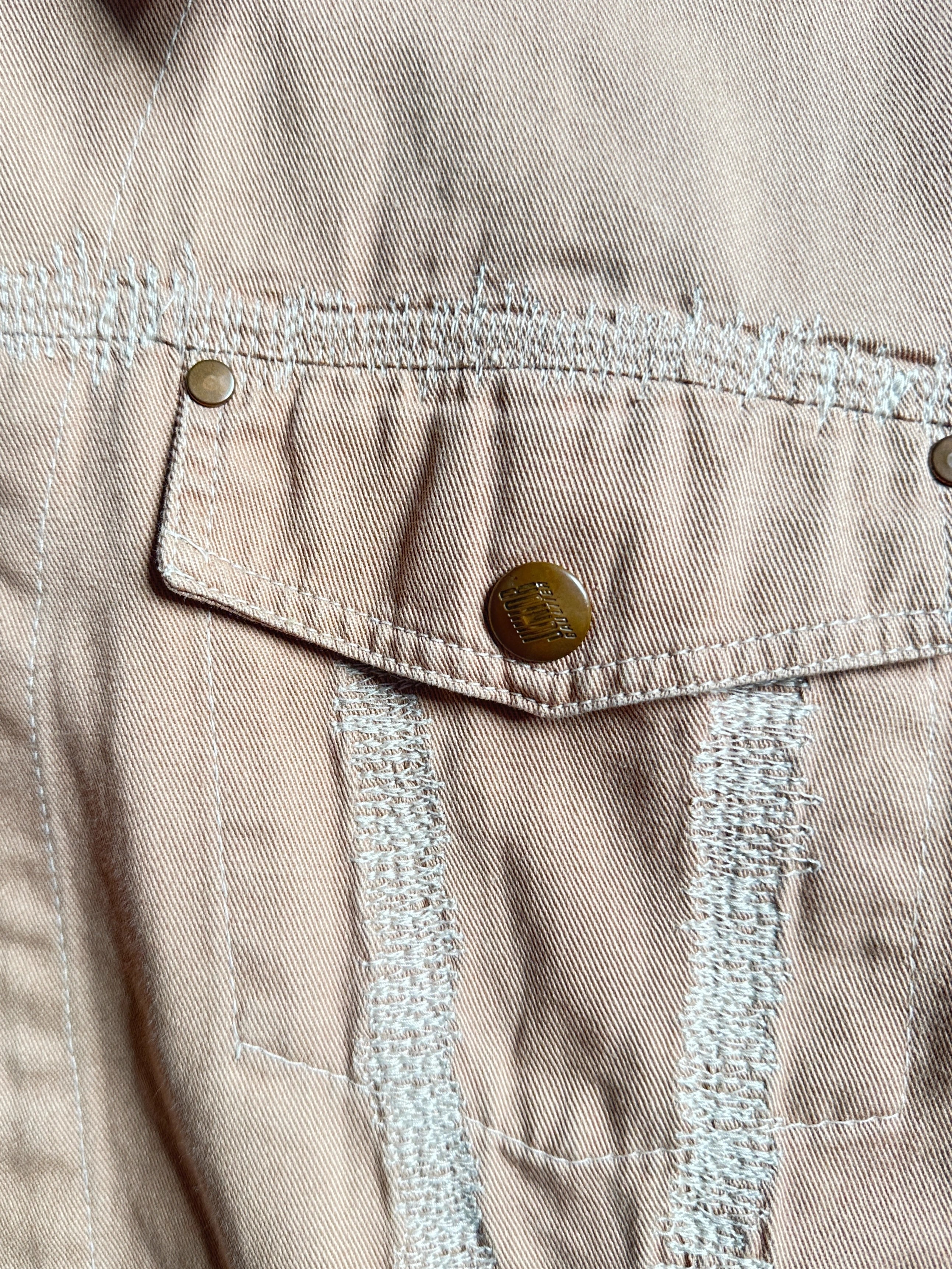 JEAN PAUL GAULTIER - 1990s BOXY FIT DENIM JACKET WITH STITCHING DETAILS