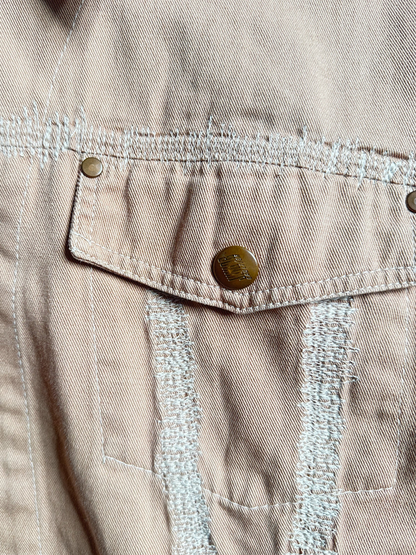 JEAN PAUL GAULTIER - 1990s BOXY FIT DENIM JACKET WITH STITCHING DETAILS