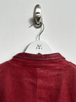 1980s SUEDE BOMBER JACKET WITH CONTRASTING GILET STYLE OUTER LAYER