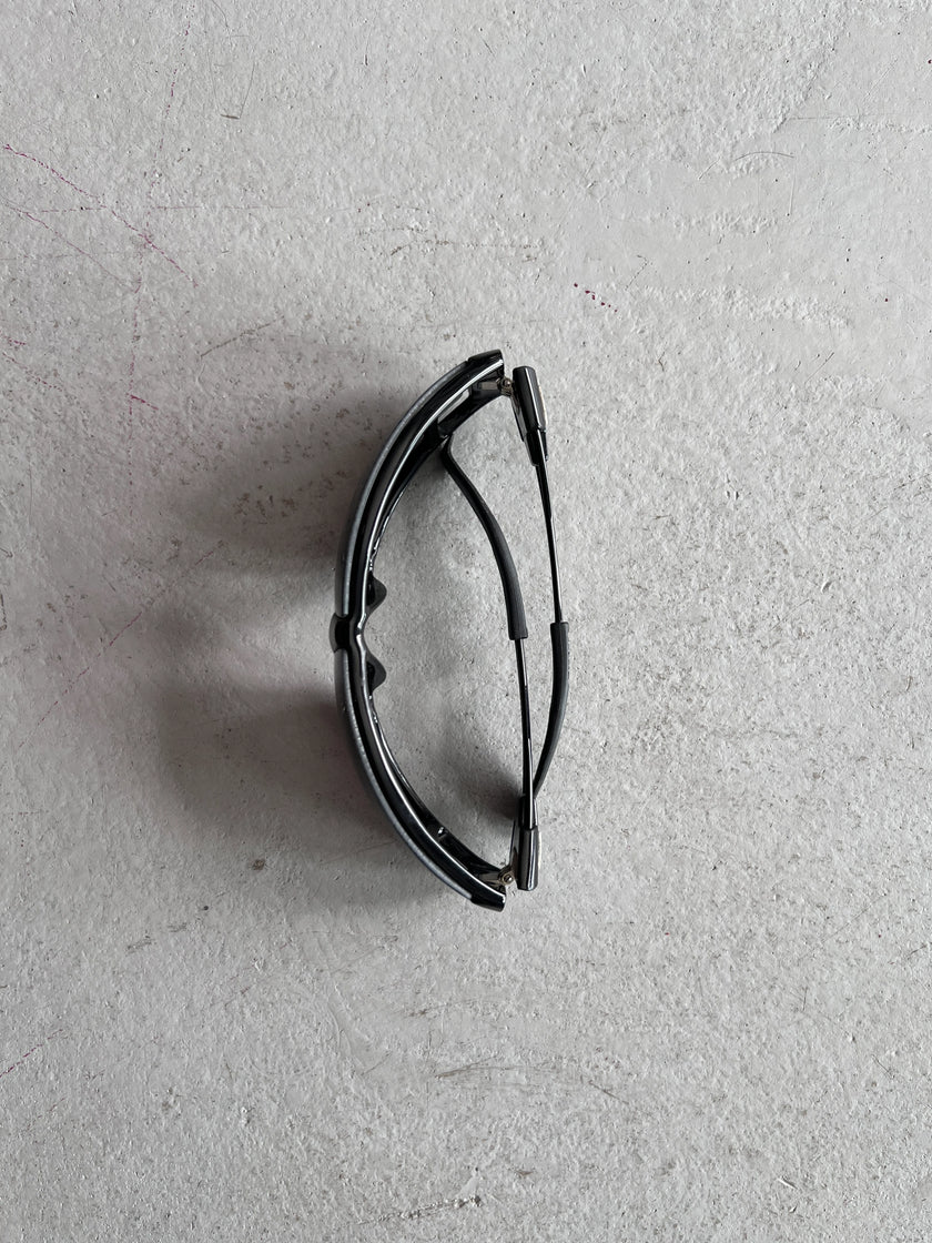 DIESEL - 2000s WRAPAROUND SUNGLASSES WITH METAL SCREW DETAIL