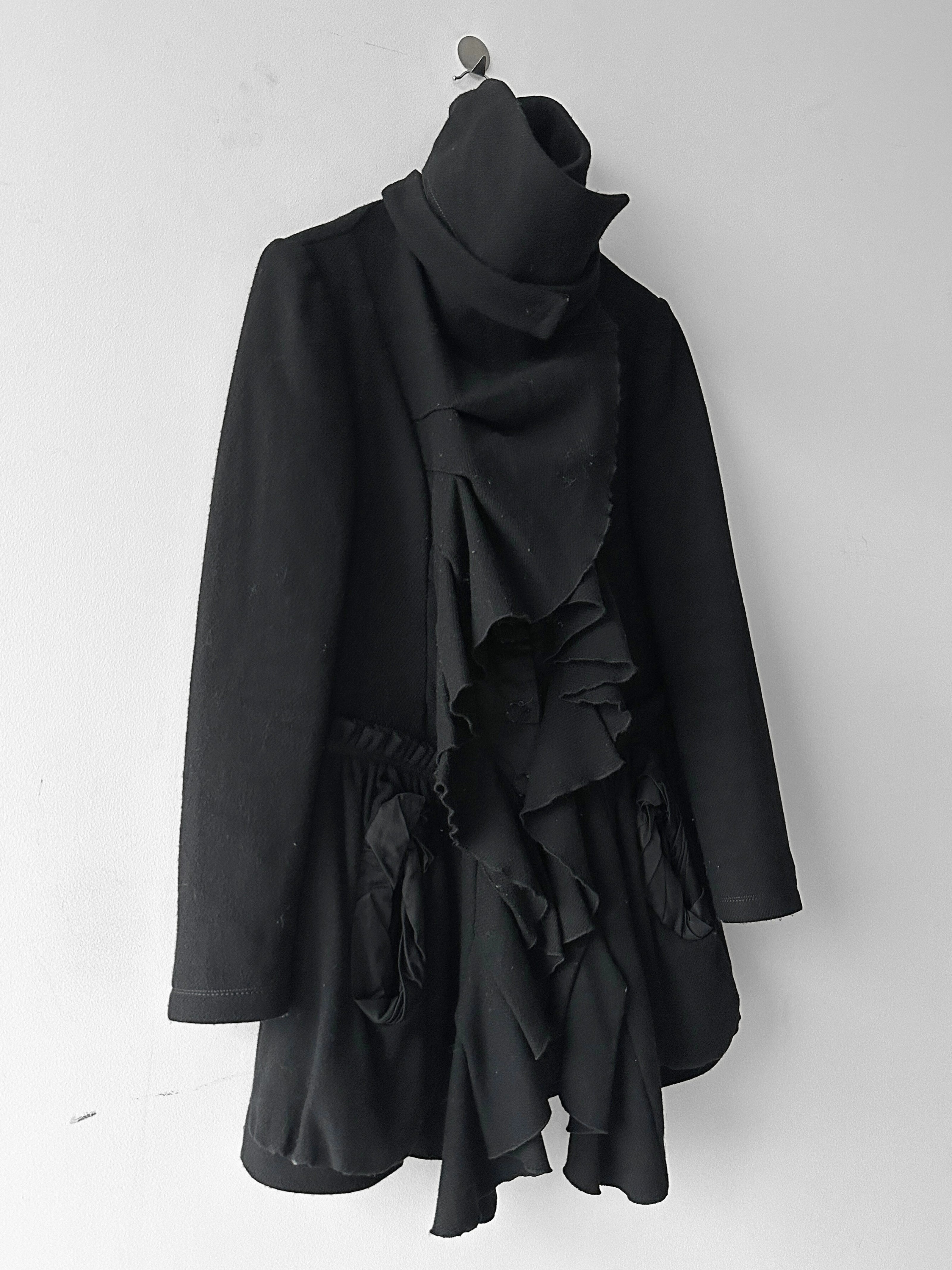 MARITHÉ + FRANÇOIS GIRBAUD - F/W 2009 RUCHED FRONT WOOL JACKET WITH CORSET INNER LAYER