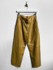 GIANNI VERSACE - 1980s LEATHER TROUSERS WITH FRONT PLEATS