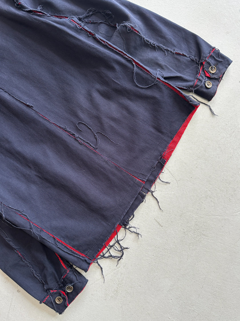 COMME DES GARÇONS - S/S 2003 MESH DETAIL ZIPPED JACKET