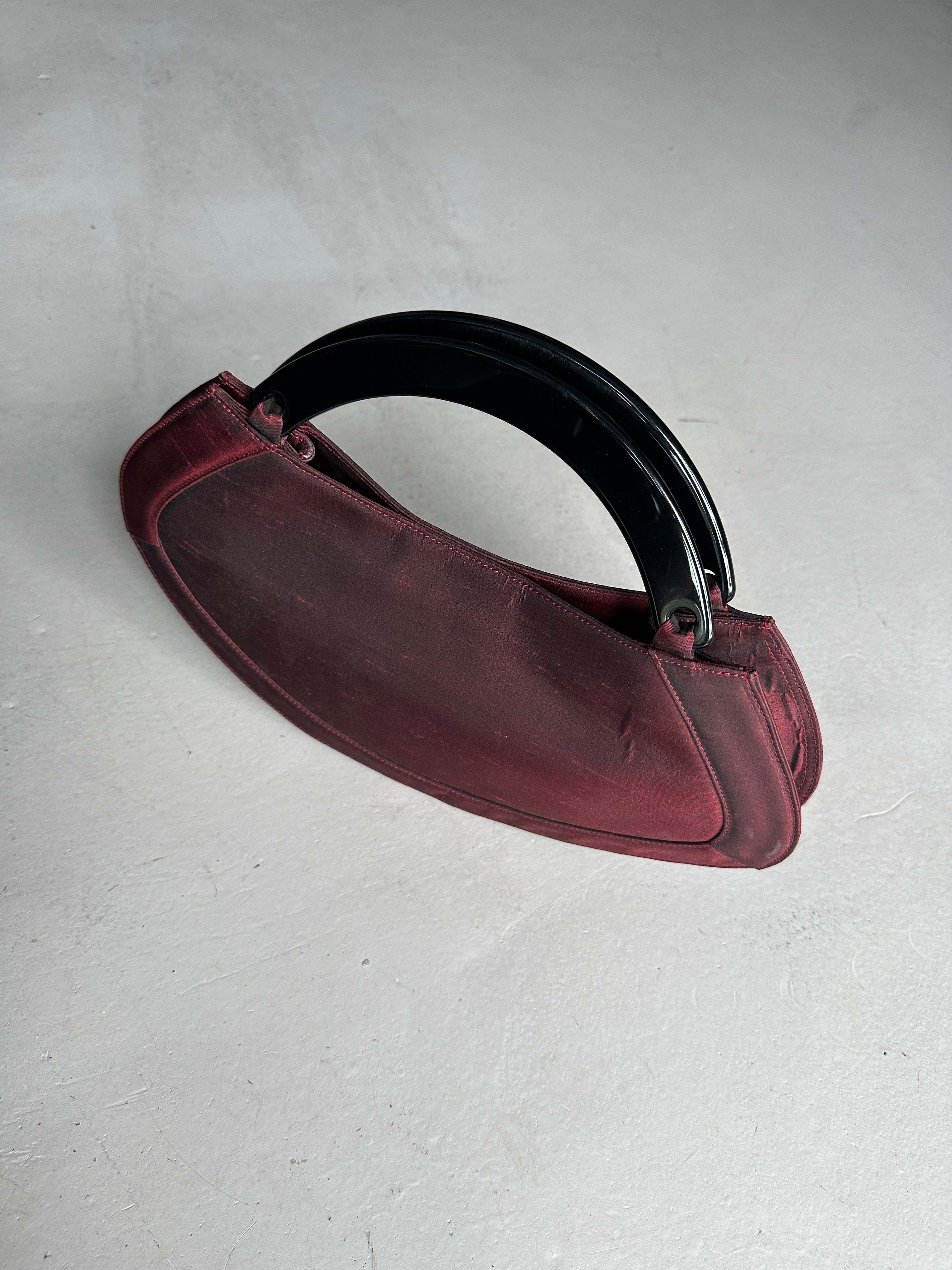 GIORGIO ARMANI -  1990s ORGANZA CRESCENT HANDBAG